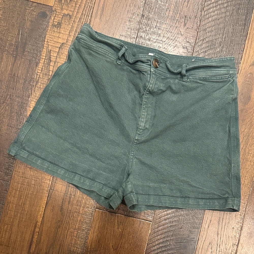 LOFT High Waist Green Women's Shorts